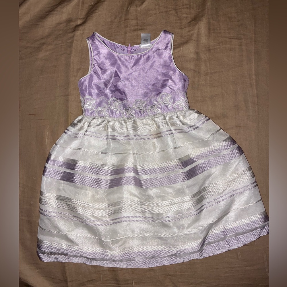 Sweet Heart Rose Lavender and White Formal Dress
